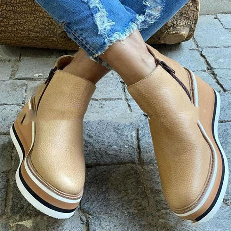 Zapato de plataforma para una apariencia consciente del estilo.
