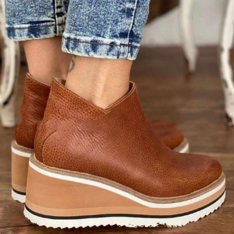 Zapato de plataforma para una apariencia consciente del estilo.