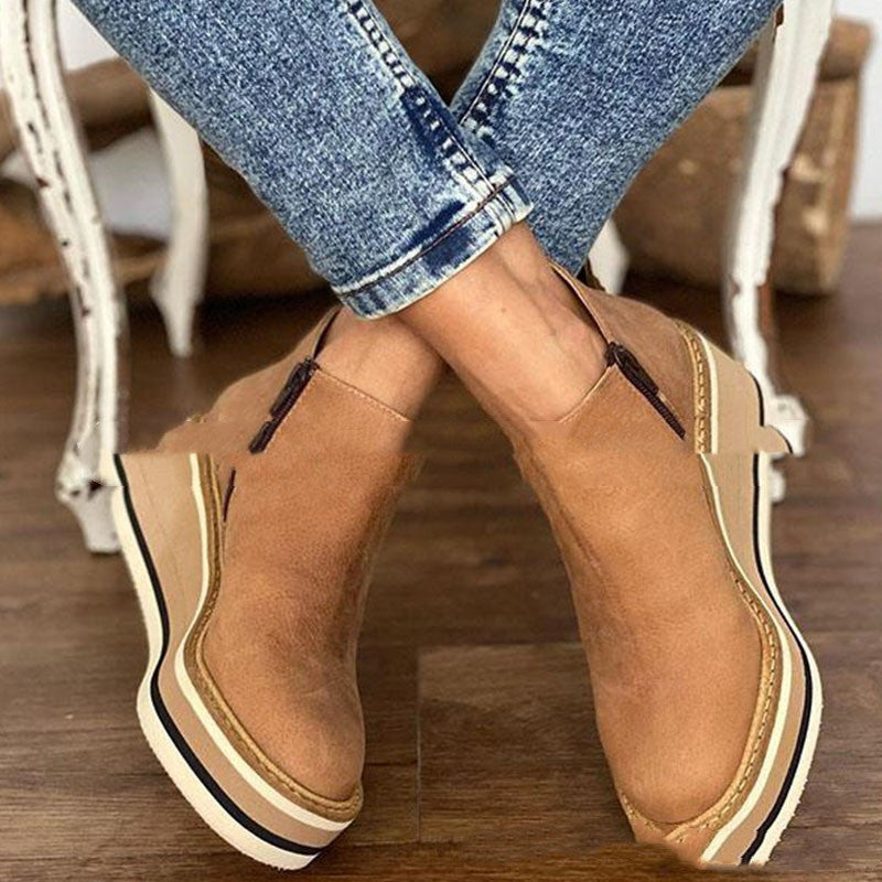 Zapato de plataforma para una apariencia consciente del estilo.