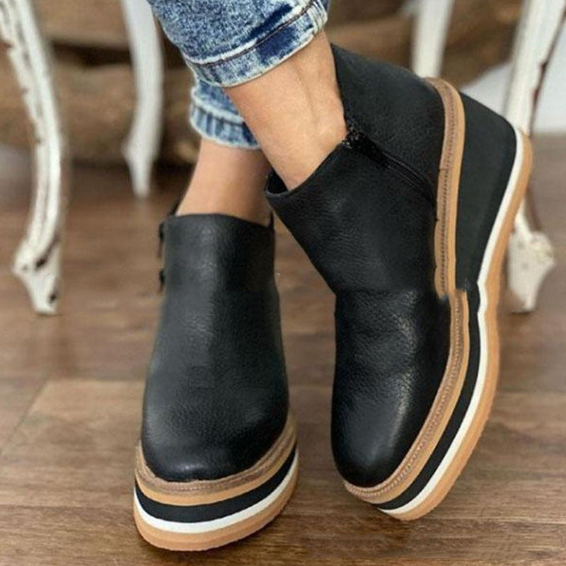 Zapato de plataforma para una apariencia consciente del estilo.