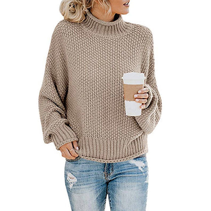 Eleganter Pullover mit kleinem Rollkragen