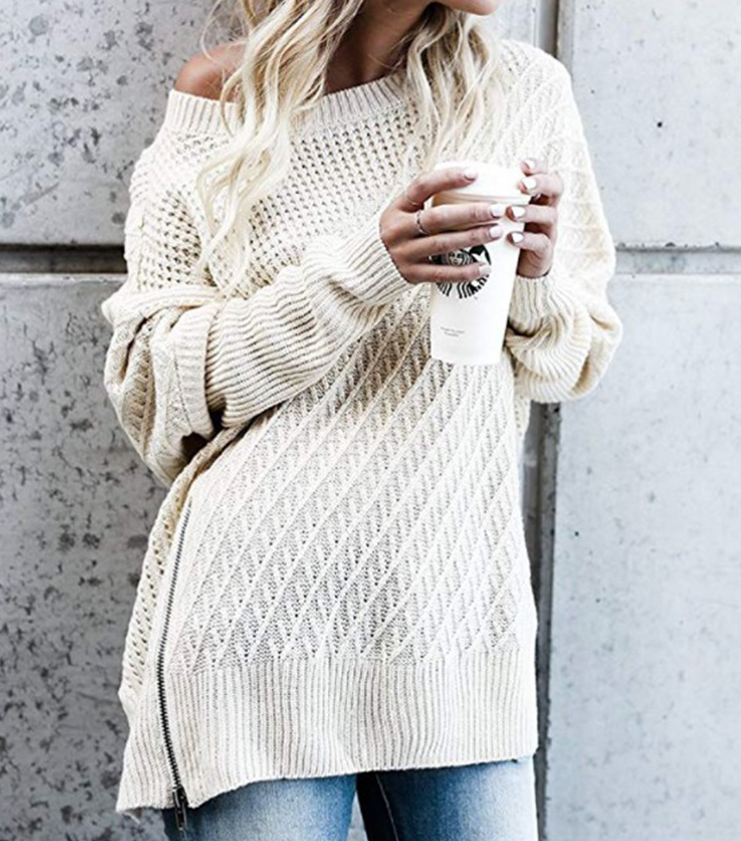 Asimetric-trendy sweater