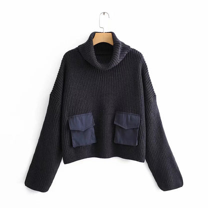 Trendiger Sweater mit Taschen