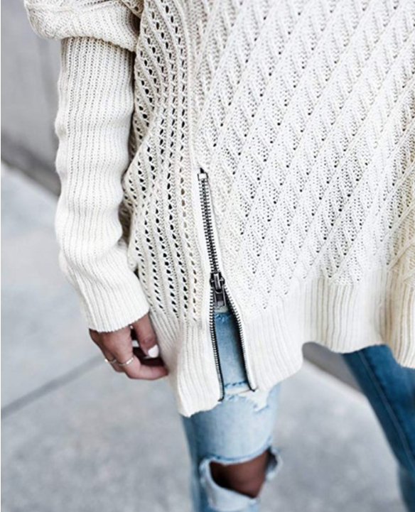 Asimetric-trendy sweater