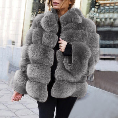 Plush, stylish winter jacket