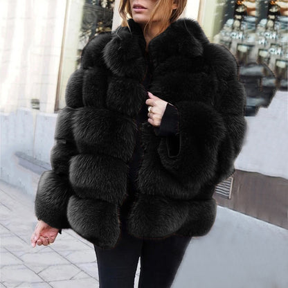 Plush, stylish winter jacket