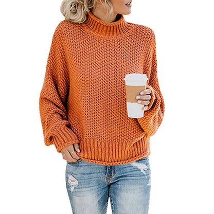 Eleganter Pullover mit kleinem Rollkragen