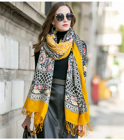 Elegant luxurious scarf