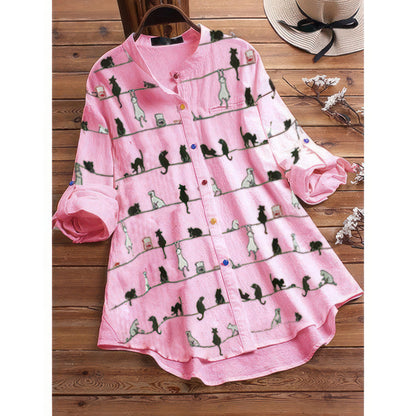 "I love cats" blouse