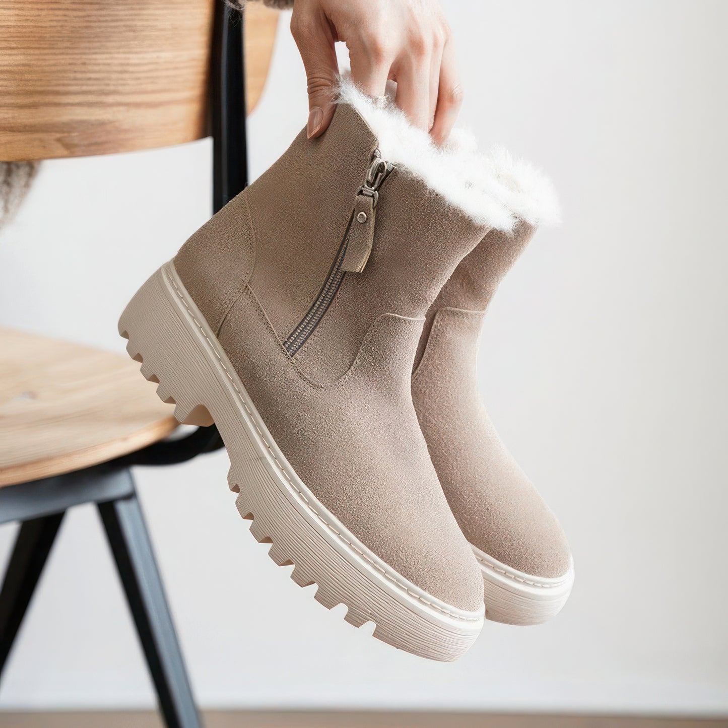 Plush, elegant winter shoes