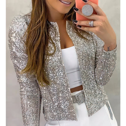 Glitter jacket that attracts everyone's attention