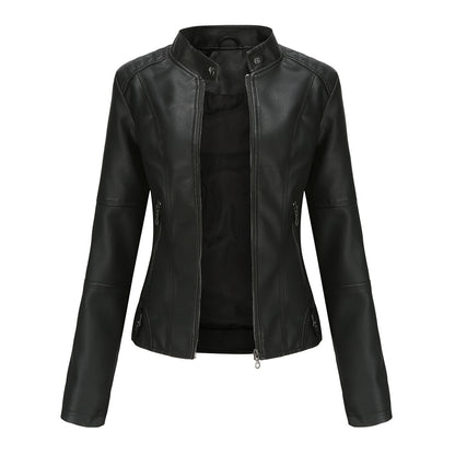 Trendy leather jacket