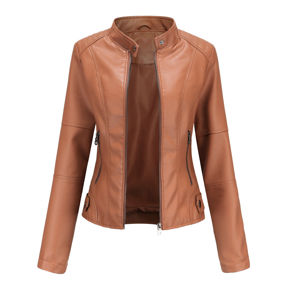 Trendy leather jacket