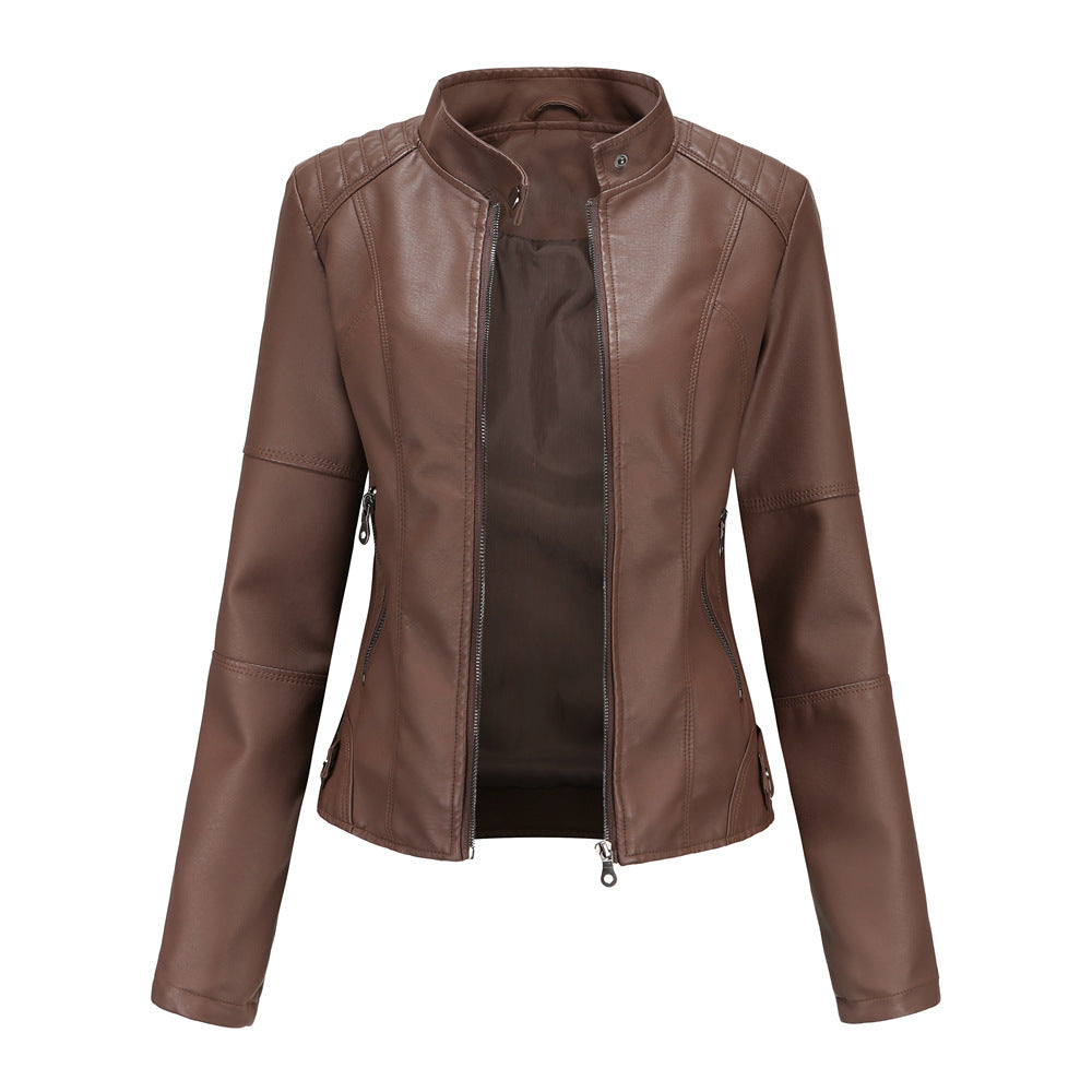 Trendy leather jacket