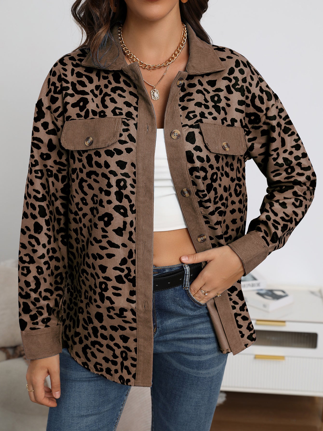 Tolle Jacke im Leoparden-Stil