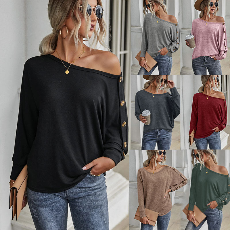 Seductive off-the-shoulder sweater