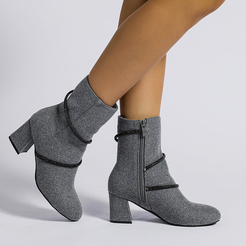 Warming boots in designer style