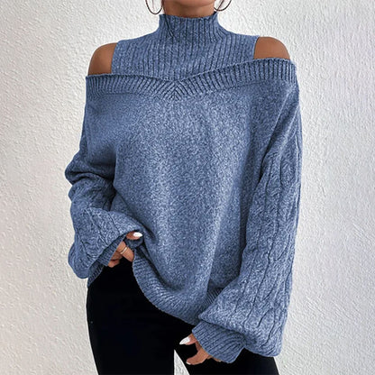 Trendy off-the-shoulder sweater