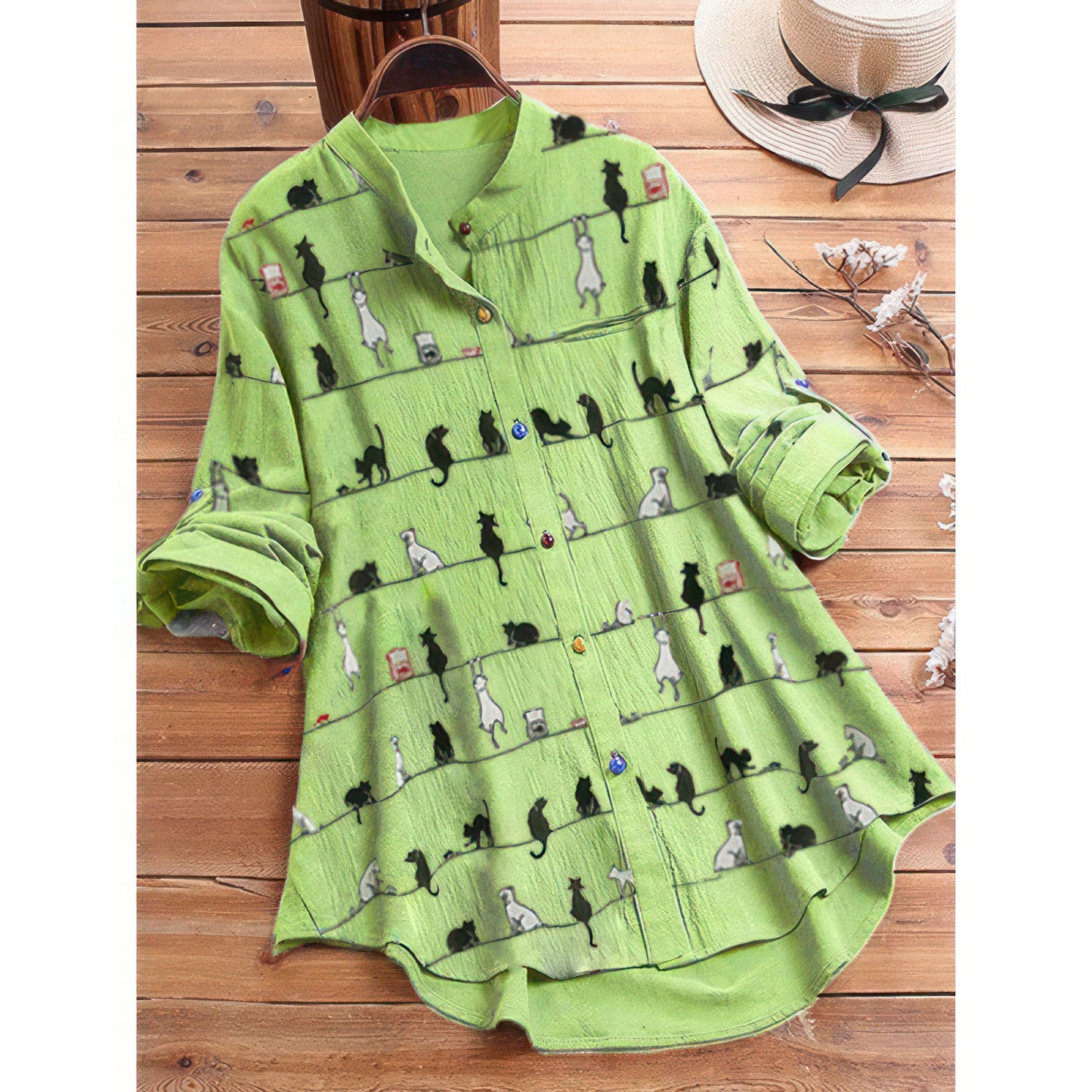 "I love cats" blouse